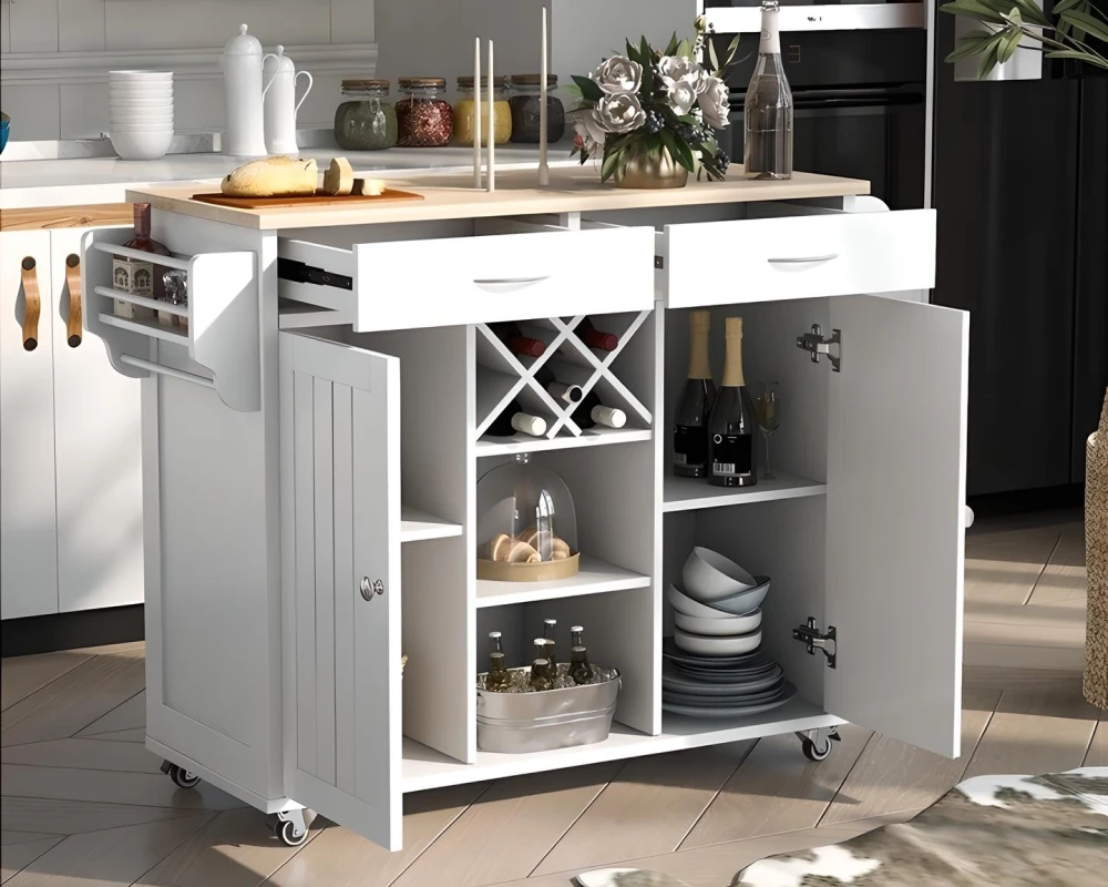 wooden kitchen stand